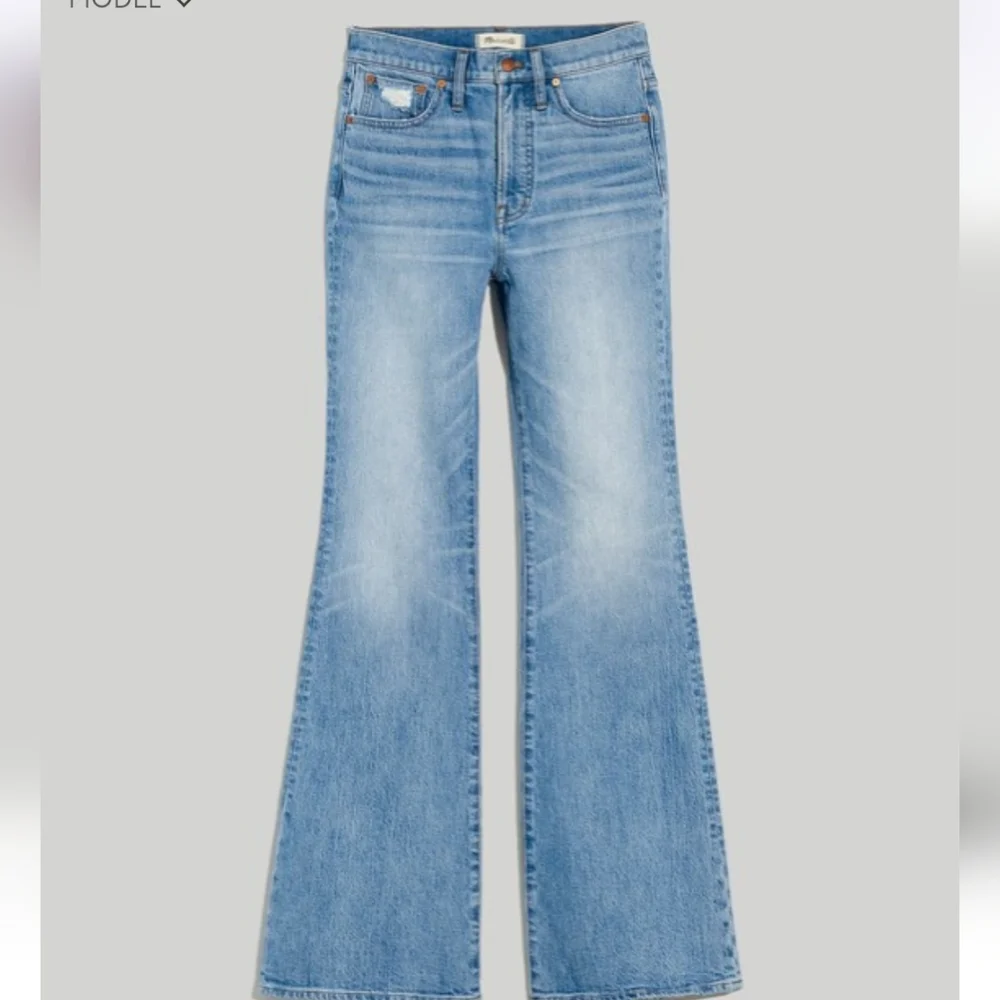 Great Condition Madewell Perfect Vintage Flare Jeans In Delavan Wash - Picture 5 of 7